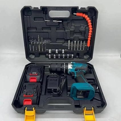 Cordless Electric Screwdriver Drill Set Bit Set Electric Power Screwdriver with Rechargeable Battery Rechargeable Power Tool Kit 180°Adjustable with LED Light (29 in 1 Drill Tool)