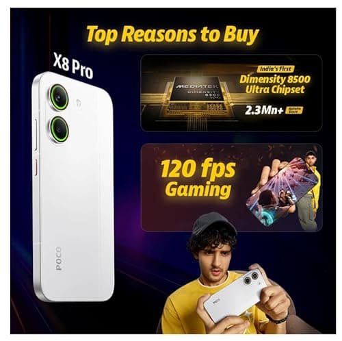 POCO X8 Pro 5G (White, 8GB RAM), 256GB Storage 2