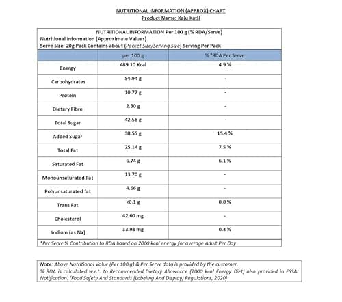 Gopi Misthan Bhandar Kaju Katli 250 gm pack|India’s Most Loved Mithai|100% Karnel Cashews |Traditional recipe|A Festive Favorite |No Khoya|No Artificial Preservatives| 2