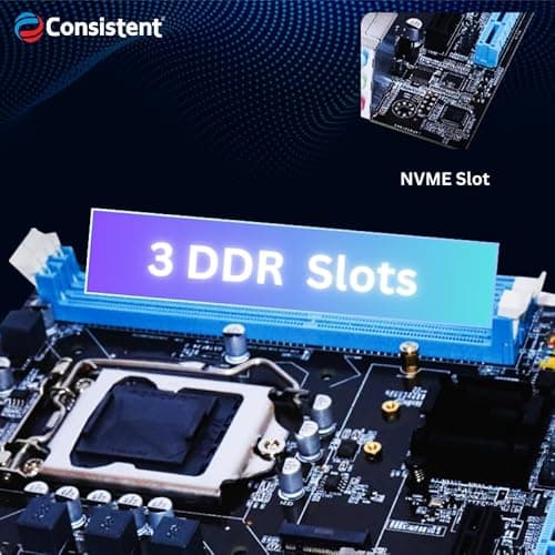 Consistent DDR3 Motherboard CMB H61 with NVME Slot 5
