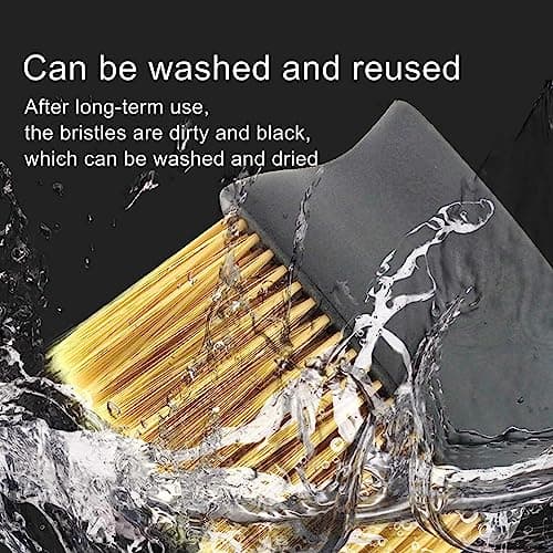 Sounce Car Interior AC Vents Cleaning Brush Soft Duster Interior Cleaning Dusting Tool for Automotive Accessory Car Cleaning Brush AC Vent Dashboard Dust Dirt Cleaner Gadgets Cleaning Brush (Black) 5