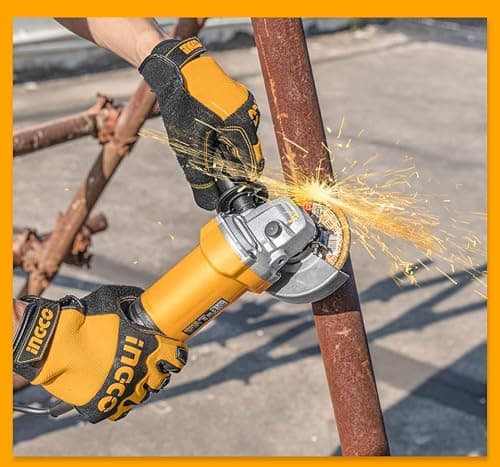 INGCO Angle Grinder, 100mm | 900W | 11000 RPM Power Grinder, Electric Metal ​Grinder with 1pcs Auxiliary Handle 2