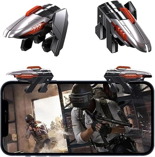 cubonic AK06 Normal Mobile Game Controller Trigger,[Upgraded Version] Mobile Controllers Colorful Trigger Sensitive Shoot and Aim Button.