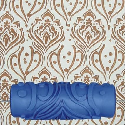 5'' Embossed Paint Roller Sleeve Wall Stencil Brush Flower Pattern Decor #16Home & Garden|Home Improvement|Building & Hardware|Painting Supplies & Sprayers|Painting Rollers & Sponges