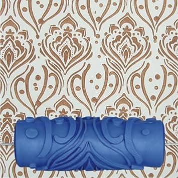 5'' Embossed Paint Roller Sleeve Wall Stencil Brush Flower Pattern Decor #16Home & Garden|Home Improvement|Building & Hardware|Painting Supplies & Sprayers|Painting Rollers & Sponges