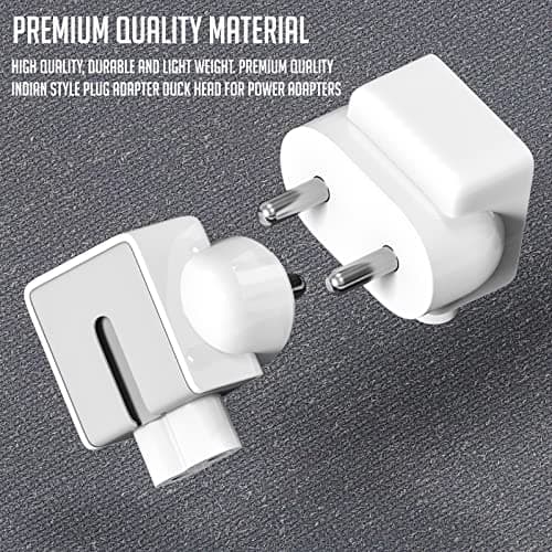 LS LAPSTER Quality Assured Indian Style Plug Adapter Duck Head for Power Adapters of MacBook,Powerbook, Pro, Air, iPod, iPhone, iPad, iBook 4