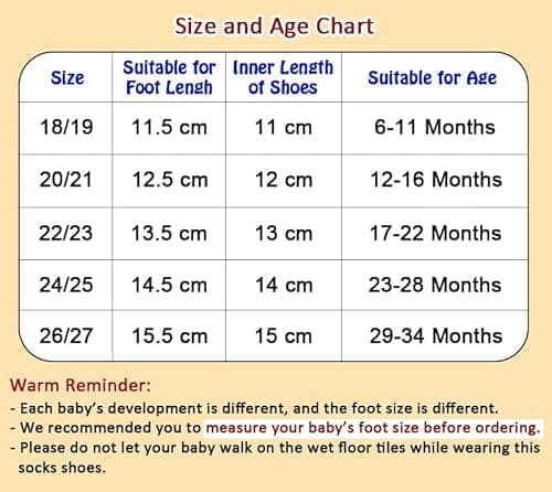 TS WITH TECHSUN Walking Baby Sneakers Floor Socks Plain Cotton Lightweight Soft Sole Casual Anti Slippery Shoes For Party, (26/27 (Sole (L) -15.5CM) (29-34 Months), Kids Shoe) 2