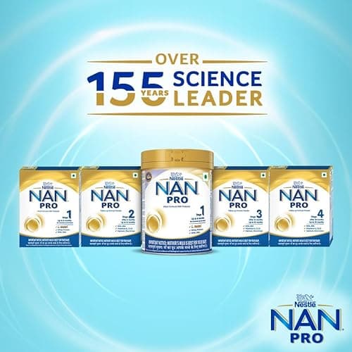NAN PRO Stage 1 Infant Formula Milk Powder for babies (Up to 6 months) - with Probiotic, 400g Tin with Smartlid 4