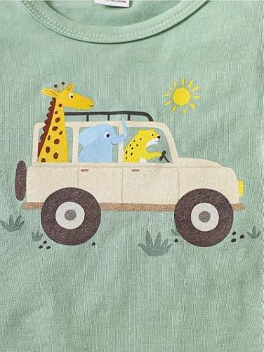 M.C Kids Clothes for Boys | Printed Cotton Half Sleeves T-shirt and Shorts Clothing Set | Casual Baby Boy Dress | Lightweight Kids Dress Set (2-3 year) 5