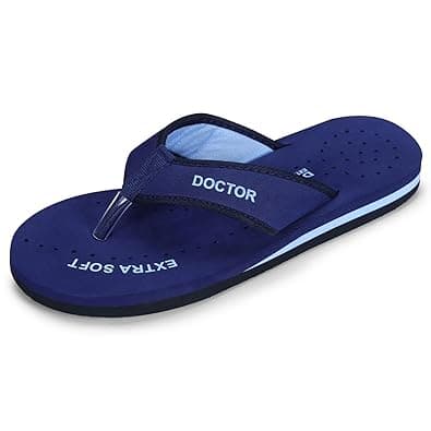 DOCTOR EXTRA SOFT Doctor Slippers for Women Orthopedic Diabetic Pregnancy Non Slip Lightweight Comfortable Flat Casual Stylish DR Chappals and House Flip flops For Ladies & Girl’s D-22