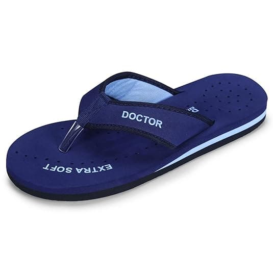 DOCTOR EXTRA SOFT Doctor Slippers for Women Orthopedic Diabetic Pregnancy Non Slip Lightweight Comfortable Flat Casual Stylish DR Chappals and House Flip flops For Ladies & Girl’s D-22