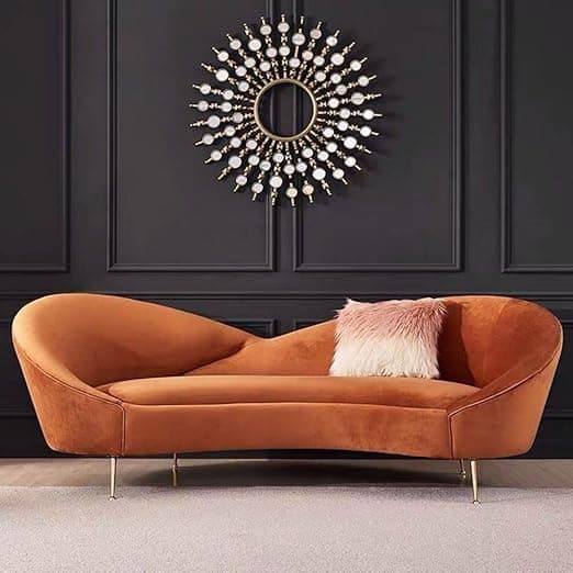 Sheesham Wood Chesterfield Sofa 3 Seater Couch Chaise Lounge Sectional Sofa For Home & Living Room, 3-Person Sofa, Brown