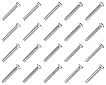 M3.5 x 70mm Long Electrical Machine Screws Light Switch Plug Socket - 20