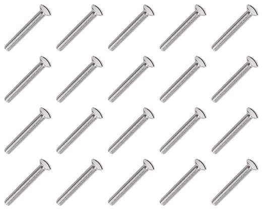 M3.5 x 70mm Long Electrical Machine Screws Light Switch Plug Socket - 20