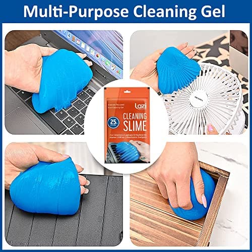 LAZI Multipurpose Car AC Vent Interior Dust Cleaning Gel Jelly Detailing Putty Cleaner Kit Universal Car Interior, Keyboard, PC, Laptop, Electronic Gadget Cleaning Kit (Pack of 1-100gm) 5