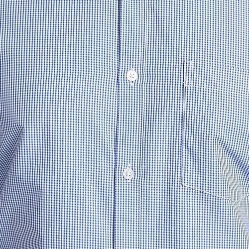 Park Avenue Men's Checkered Slim Fit Formal Shirt (PMSX11328-B3_39_Medium Blue) 6