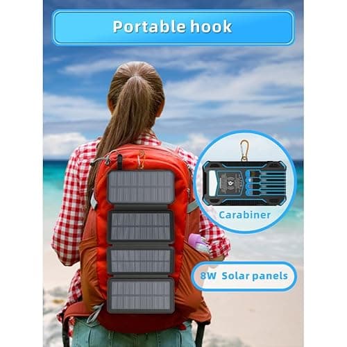 ShopCentre Solar Outdoor Power Bank for All Smartphones (20000mAH with Foldable Panel) 6