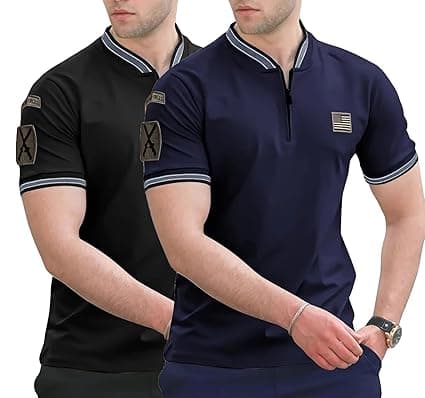 Lymio Polo T Shirt for Men || T Shirt for Man || Collar T Shirt Style Men (Packs Also Available) (Polo-51-54)