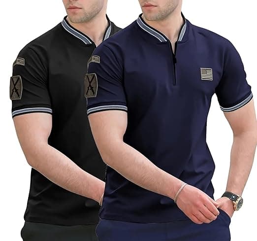 Lymio Polo T Shirt for Men || T Shirt for Man || Collar T Shirt Style Men (Packs Also Available) (Polo-51-54)