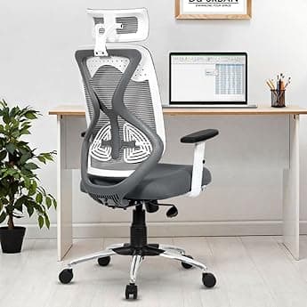 IAFA FURNITURE® Ergolux High Back Ergonomic Office & Study Chair | 3 Year Warranty | Adjustable Height, Tilt Lock, 2D Headrest, Adjustable Arms & Lumbar Support | Heavy Duty Metal Base | DIY | (Teal)