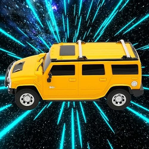 ROAD BURNER Rechargable Remote Control Car for Kids - Hummer H2 - Full Function R/C - Proudly Made in India - 1:24 Scale - Pack of 1 in Yellow 5