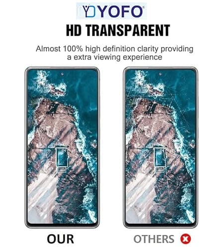 YOFO Premium HD+ Full Glue Tempered Glass For Motorola Edge 60 Fusion Full Glue Curved Glass 100% Fingerprint Working with self installation kit (NON UV GLASS) 4