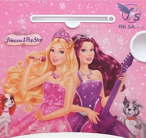 Plain Wooden Sturdy Laptop Table | Portable Foldable Study Desk | Bed Table for Laptop, Study, Reading, Writing, Home, Office & Students (Pink - Barbie) 4