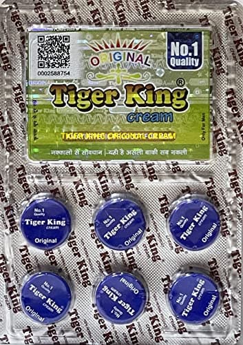 TIGER KING Cream Pack of 12 (Blue, 6 x 1.5 g) + WOSS CREAM (Yellow, 6 x 1.5 g) 3