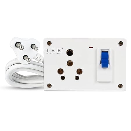 16A Combined Box with Universal Socket, Master Switch, LED Indicator, Safety Shutter & MCB | 240V Utility Box for Home & Office (MCB Combined Box_10m) | with 6 Month Warranty