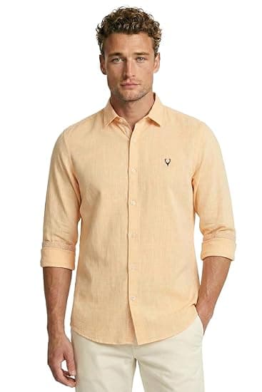 Allen Solly Men’s Casual Shirt | Regular Collar | Soft Breathable Fabric | Everyday Smart Casual Wear