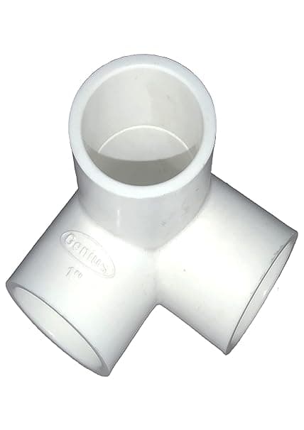 DEHRAN UPVC 3 Way Elbow 1" Pipe Fitting for Bathroom and Kitchen in water pipe line (Set of 50 Pcs)