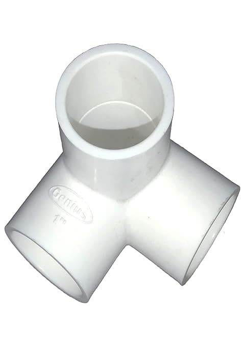 DEHRAN UPVC 3 Way Elbow 1" Pipe Fitting for Bathroom and Kitchen in water pipe line (Set of 50 Pcs)