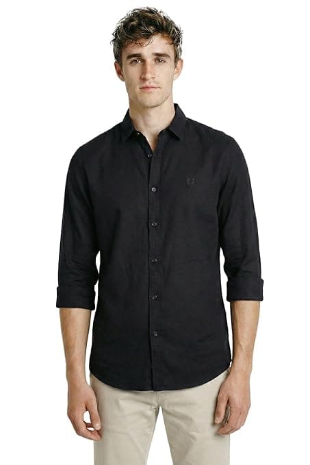 Allen Solly Men’s Casual Shirt | Regular Collar | Soft Breathable Fabric | Everyday Smart Casual Wear