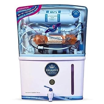 DHANVI Aqua Fresh RO UV UF Copper Water Purifier | 12L Storage | TDS Adjuster | Inside Tank Technology | Home Kitchen Water Filter System
