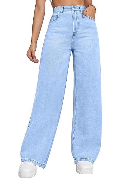 London Hills Women's Relaxed Fit High Rise Jeans || Woman Jean's || Women Baggy Jeans || Jean's for Womens || Loose Jean for Women's || Oversized Woman baggys