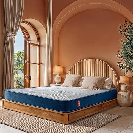 Duroflex LiveIn Duropedic - Doctor Recommended Orthopedic High Resilient, Memory Foam King Bed Mattress, Roll Pack 8 Inch King Size Medium Firm Mattress with Luxury Anti Microbial Fabric (78x72x8)