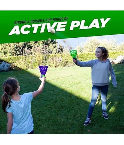 Storio Click and Catch Pop & Catch Twin Ball Play Fun Indoor Outdoor Games Toys for 3 + Year Old Boy Set for Kids (Multicolour) 4