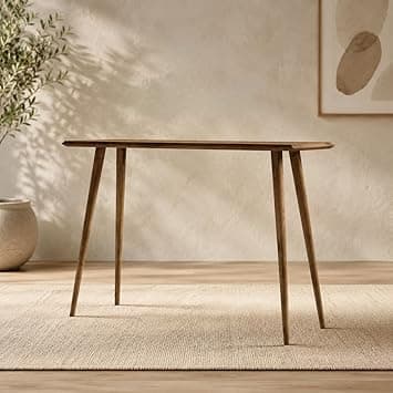 Modern Wooden Console Table for Living Room & Entryway | Minimalist Sofa Side Table | Natural Finish Hallway Table