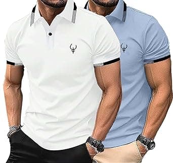 Lymio Polo T Shirt for Men || T Shirt for Man || Collar T Shirt Style Men (Packs Also Available) (Polo-40-43)