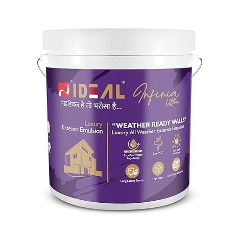 Infinia Ultra Special Acrylic Paint | Composition Gleam Rich Sheen Finish | As Per Shade Card Application Methods Brush Roller Or Spray | Durable And Long Lasting Professional (4 Liters)