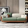 Chesterfield Velvet Upholstery 3-Seater with Armchair and Footrest, Design in 3+1+Footrest Sofa for Living Room, Bedroom, Hallways (Ashrose 2)