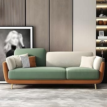Chesterfield Velvet Upholstery 3-Seater with Armchair and Footrest, Design in 3+1+Footrest Sofa for Living Room, Bedroom, Hallways (Ashrose 2)