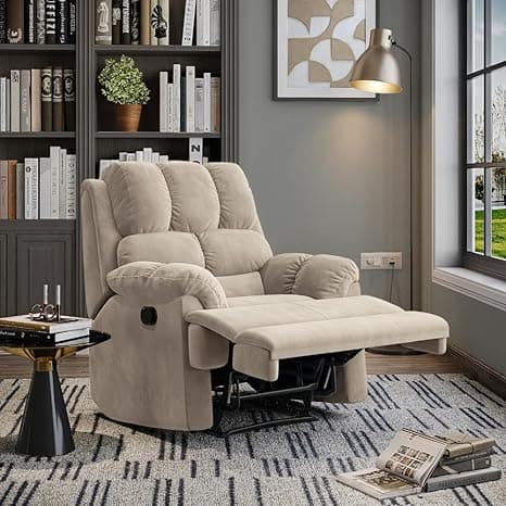 Wakefit Recliner | 3 Year Warranty | Recliner Sofa 1 Seater, XpertGRID Technology, Designed for Supreme Comfort & Relaxation, Easy DIY Assembly, 145 kg Weight Capacity, Virelia (Tuscan Tan)
