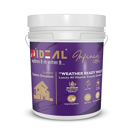 Infinia Ultra Special Acrylic Paint | Composition Gleam Rich Sheen Finish | As Per Shade Card Application Methods Brush Roller Or Spray | Durable And Long Lasting Professional (10 Liters)