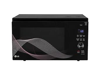LG 32 L, Convertible Microwave Oven with Air Fry, Charcoal Lighting Heater, Wi-Fi Enabled (MJEN326UHWF, Black, Motorised Rotisserie, 60 Air Fry Recipe, 40 Scan to Cook Recipes & 431 Auto Cook Menu)