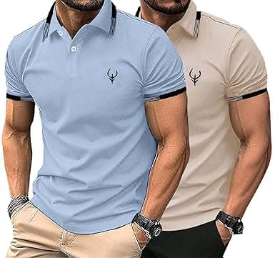Lymio Polo T Shirt for Men || T Shirt for Man || Collar T Shirt Style Men (Packs Also Available) (Polo-40-43)
