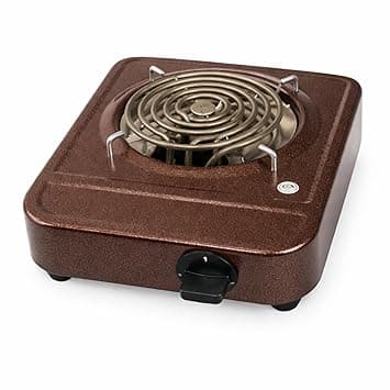 DRUMSTONE (2026 Brings LPG solution With 5 Years Warranty) 2000W Electric Hot Plate Cooktop | Portable Single Burner Stove | LPG Gas Alternative | Works with All Utensils | Fast Heating Coil