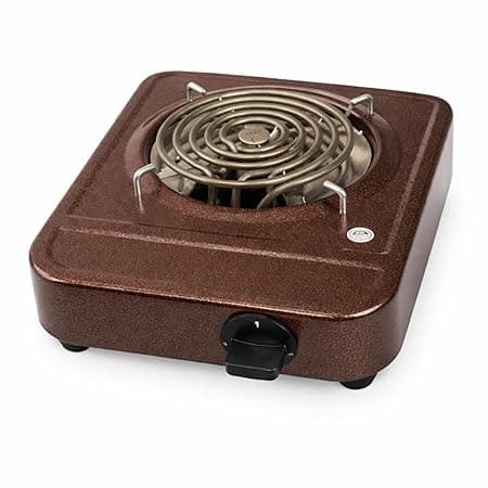DRUMSTONE (2026 Brings LPG solution With 5 Years Warranty) 2000W Electric Hot Plate Cooktop | Portable Single Burner Stove | LPG Gas Alternative | Works with All Utensils | Fast Heating Coil