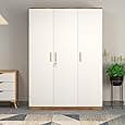 Callas 3 Door Wooden Wardrobe for Bedroom | Engineered Wood Almirah with Hanging Rod, Lockable Door & Drawer, |1 Year Warranty with Free Installation