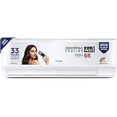 Cruise 1.5 Ton 3 Star Inverter Split AC with 7-Stage Air Filtration (100% Copper, Convertible 4-in-1, PM 2.5 Filter, CWCVBK-VQ1W173, White)